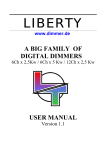 A BIG FAMILY OF DIGITAL DIMMERS USER MANUAL