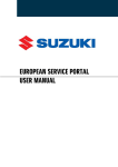 EUROPEAN SERVICE PORTAL USER MANUAL