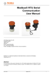 Modbus® RTU Serial Communication User Manual