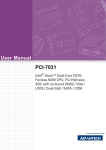 User Manual PCI-7031