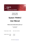 User Manual System TRAIN-Z