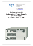 User manual lab power supply PS 9000 ZH - eps
