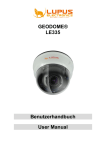 GEODOME&reg; LE335 Benutzerhandbuch User Manual