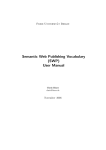 Semantic Web Publishing Vocabulary (SWP) User Manual
