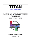 NATURAL AND POWERFUL CONTROL USER MANUAL