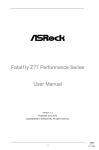 Fatal1ty Z77 Performance Series User Manual