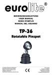EUROLITE TP-36 User Manual - Fab