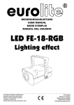 EUROLITE LED FE-18 RGB User Manual ( #5416)