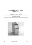 GAS DEEP FAT FRYERS 900 Series User manual