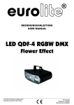 EUROLITE LED QDF-4 RGBW DMX User Manual
