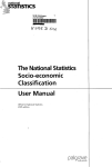 The National Statistics Socio-economic Classification User Manual