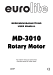 BEDIENUNGSANLEITUNG USER MANUAL