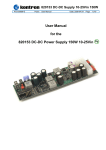 User Manual for the 820153 DC-DC Power Supply 150W