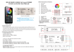 SR-2818&SR-1009XX full touch RGBW remote controller User Manual