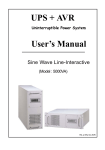 UPS + AVR User's Manual