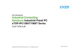 Industrial Computing Solutions Industrial Panel PC User Manual