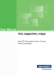 User Manual TPC-1582H/TPC-1782H