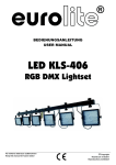 EUROLITE LED KLS-406 RGB DMX User Manual