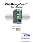 WebRelay-Quad™ User's Manual