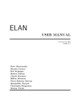 USER MANUAL - Elan