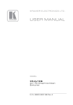 USER MANUAL - Kramer Electronics