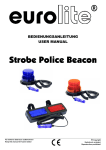 EUROLITE Strobe police beacon user manual