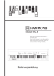 User Manual Hammond XK-1