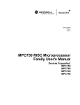 MPC750UM/D: MPC750 RISC Microprocessor Family User's Manual