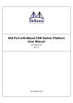 648 Port InfiniBand FDR Switch Platform User Manual