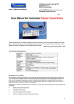 User Manual for Variometer Classic Sound Voice
