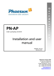 Installation and user manual