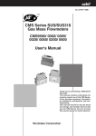 CMS Series SUS/SUS316 Gas Mass Flowmeters User's Manual