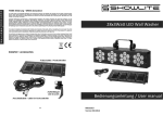 28x3Watt LED Wall Washer Bedienungsanleitung / User manual