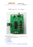 RFM73 Demo Kit User Manual
