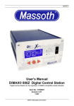 User's Manual DiMAX&reg; 800Z Digital Central - Champex