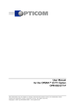 User Manual for the OPERA™ E1/T1 Option OPR-002