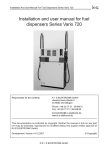 Installation and user manual for fuel dispensers Series Vario 720