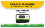 irrigation controller 8 zone type : “chrono” user - Magnetventile-Shop