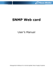 SNMP web card user manual-20130530