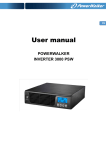 User manual - PowerWalker UPS