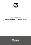 USER MANUAL WIDEX LINK CONNECTOR