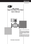 CML Series High-Flow Mass Flow Meter User's Manual