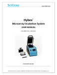 Hybex Microarray Incubation System - User Manual
