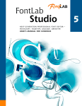 Fontlab Studio 5.0.2 for Windows User Manual