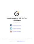 Joomla! extension JSN UniForm User Manual