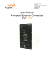 User Manual Powered Speaker Controller PSC2.700