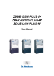 User Manual: ZDUE-GSM-PLUS-IV / ZDUE-GPRS-PLUS