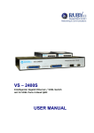 VS – 2400S USER MANUAL