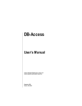 DB-Access User's Manual