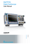 R&S RTM User Manual - Rohde & Schwarz Thailand